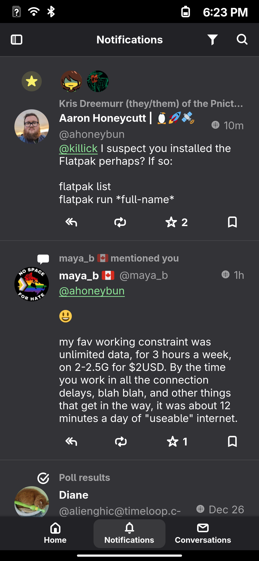 Tuba, Mastodon and Pixelfed client